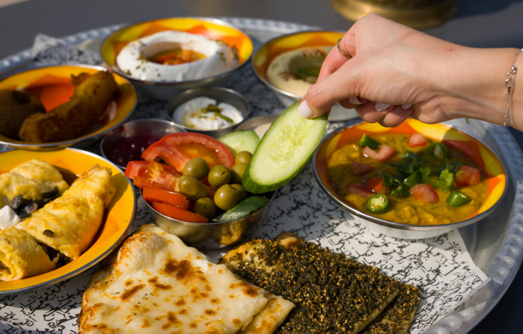 food pairing, hummus, flatbread, beer